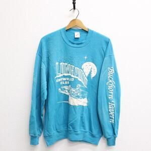 Vintage Long Pond Snowmobile Club Buckhorn Tavern Sweatshirt XL